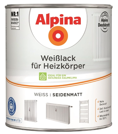 Alpina Weißlack für Heizkörper