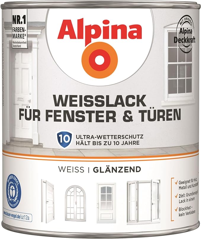 Alpina Weißlack für Fenster & Türen